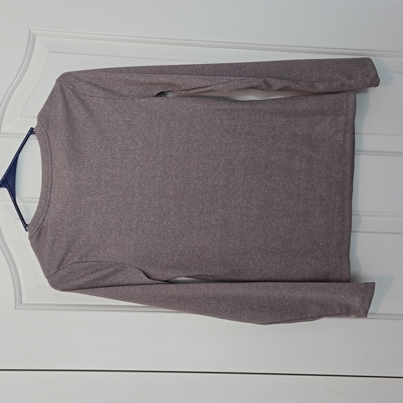 A NEW DAY WOMEN'S METALLIC TAUPE LONG SLEEVE SIZE M - Picture 2 of 8